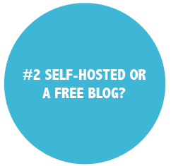 Choose between self-hosted and a free blog