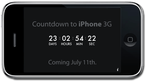 Countdown to iPhone 3G