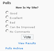 Easy wordpress polls