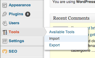 Import your WordPress.com files to WordPress.org