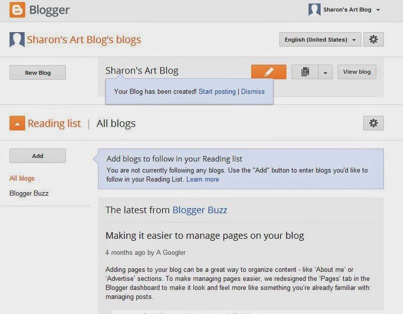 Free Blogger blog back end