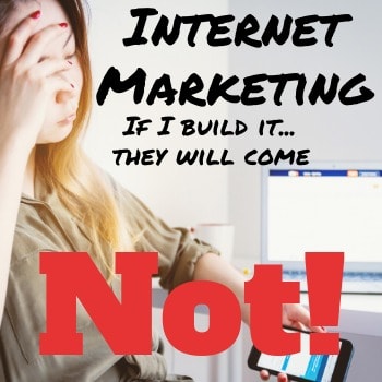 Internet marketing: if I build it they will come... Not!