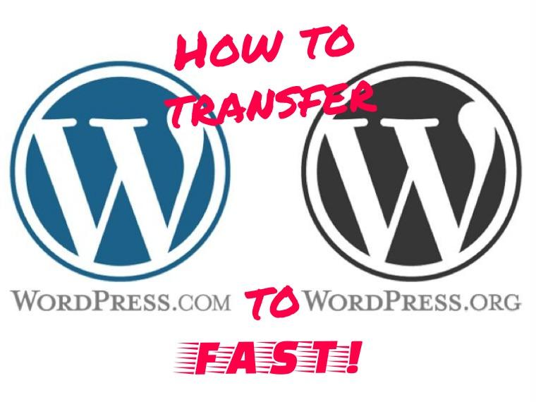 Transfer WordPress.com to WordPress.org