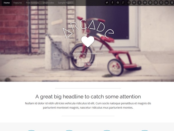 Arcade Basic wordpress theme