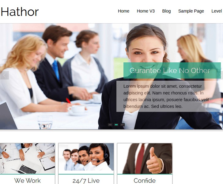 Hathor WordPress Theme