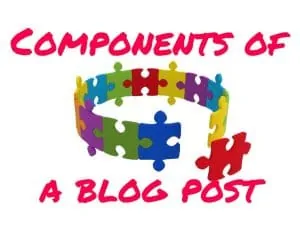 Components of a blog post