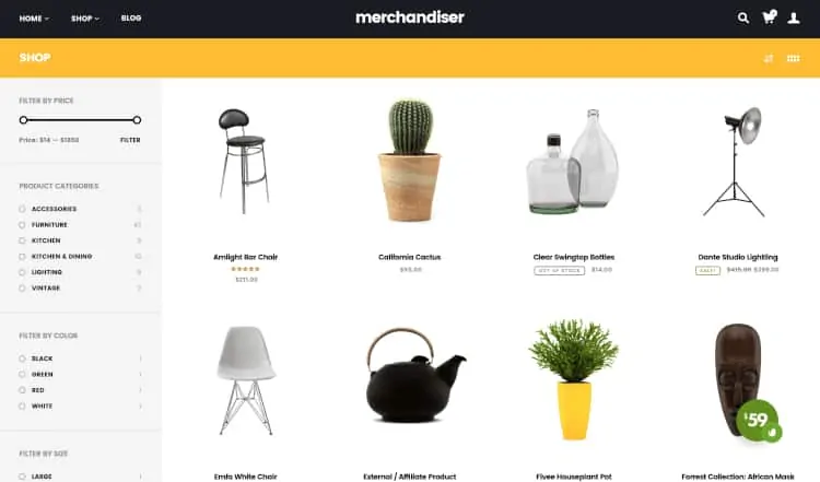 Merchandiser WordPress theme