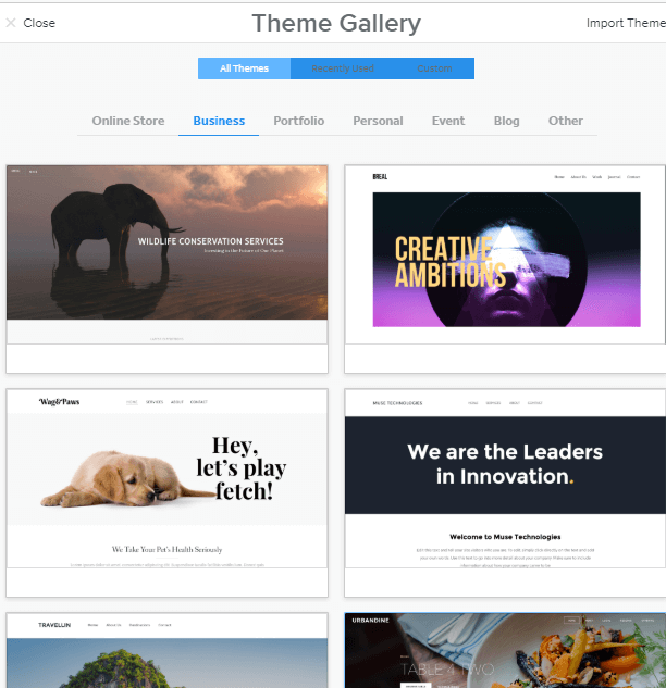 weebly themes