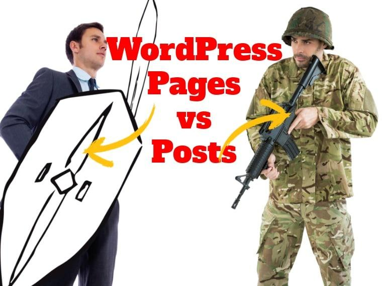 Page vs post WordPress