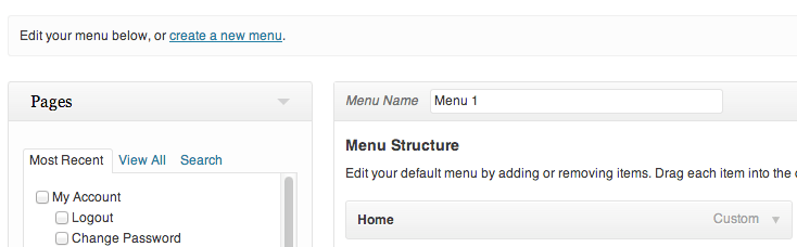 What are menus in WordPress