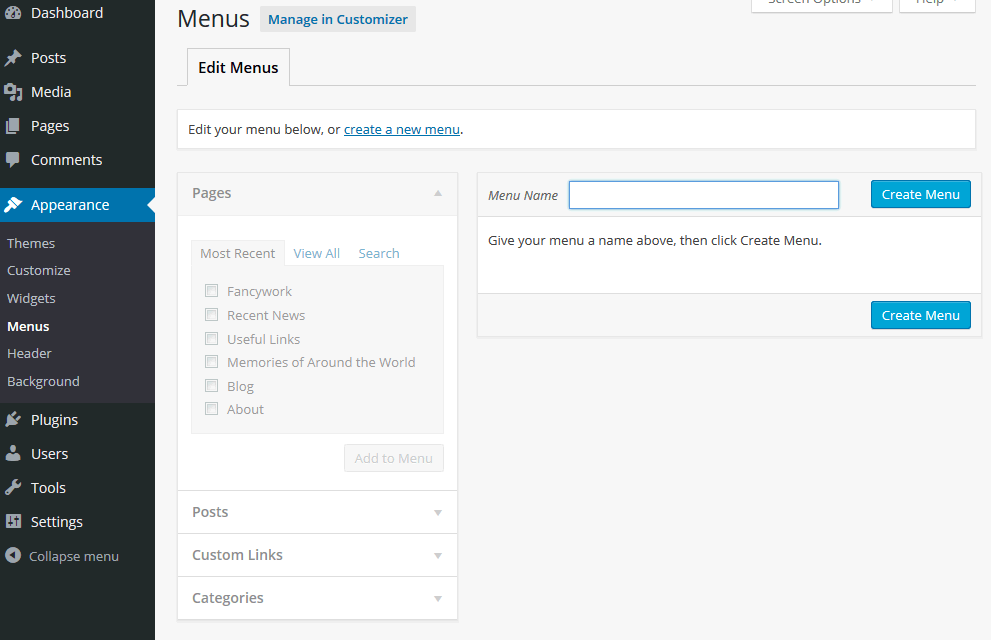 wordpress-menus