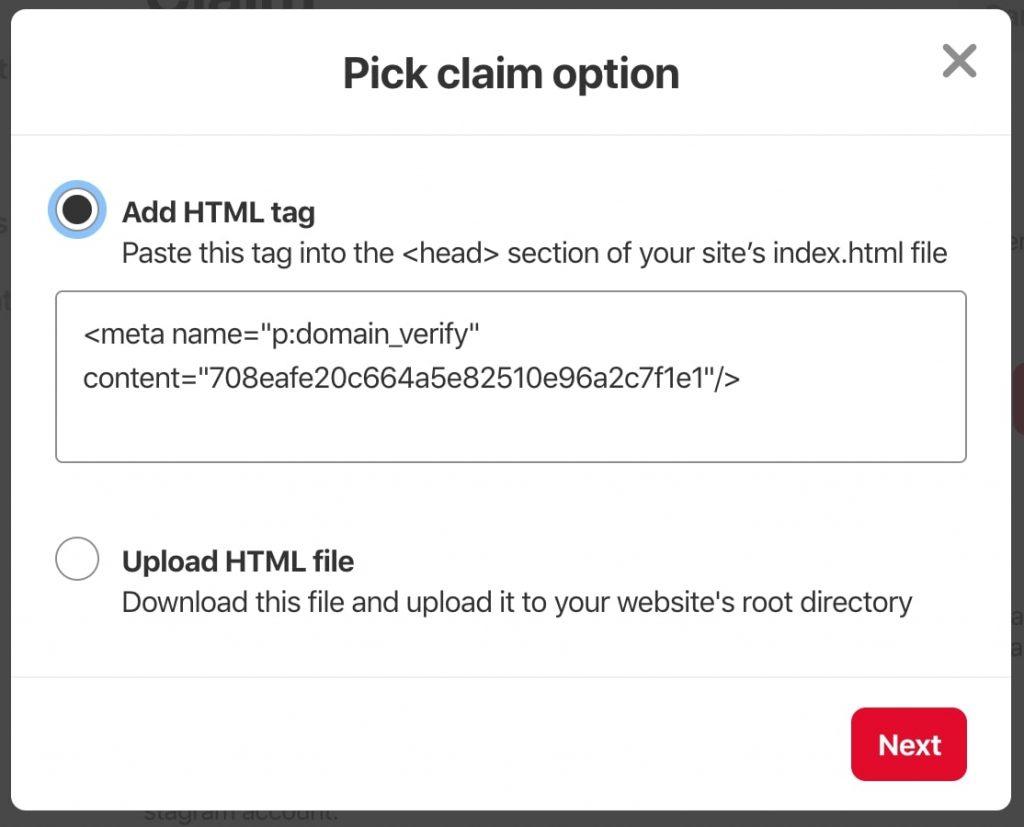 Choose HTML tag