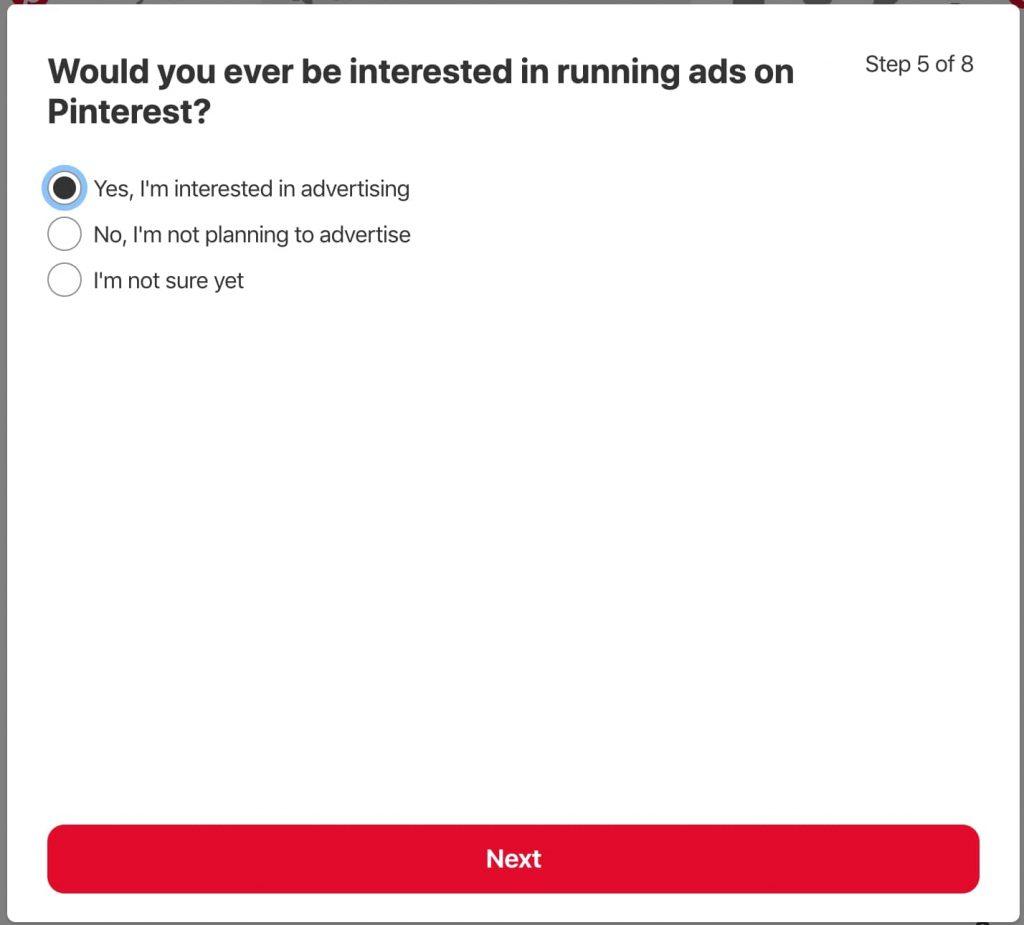 Running ads on Pinterest