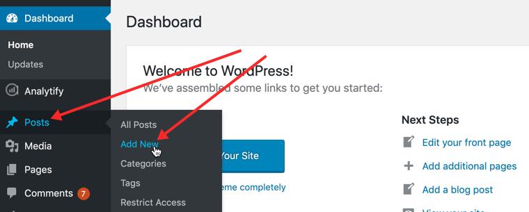 How to post on a WordPress blog