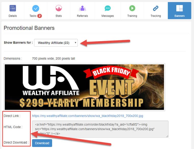 Wealthy Affiliate's affiliate program