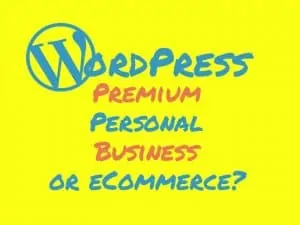 WordPress Premium vs Personal vs Business-vs eCommerce plan