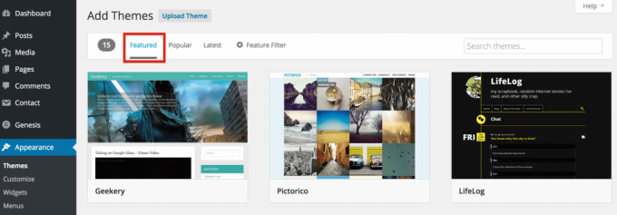 Featured themes Featured themes