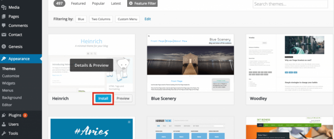 Find a perfect theme Find a perfect theme